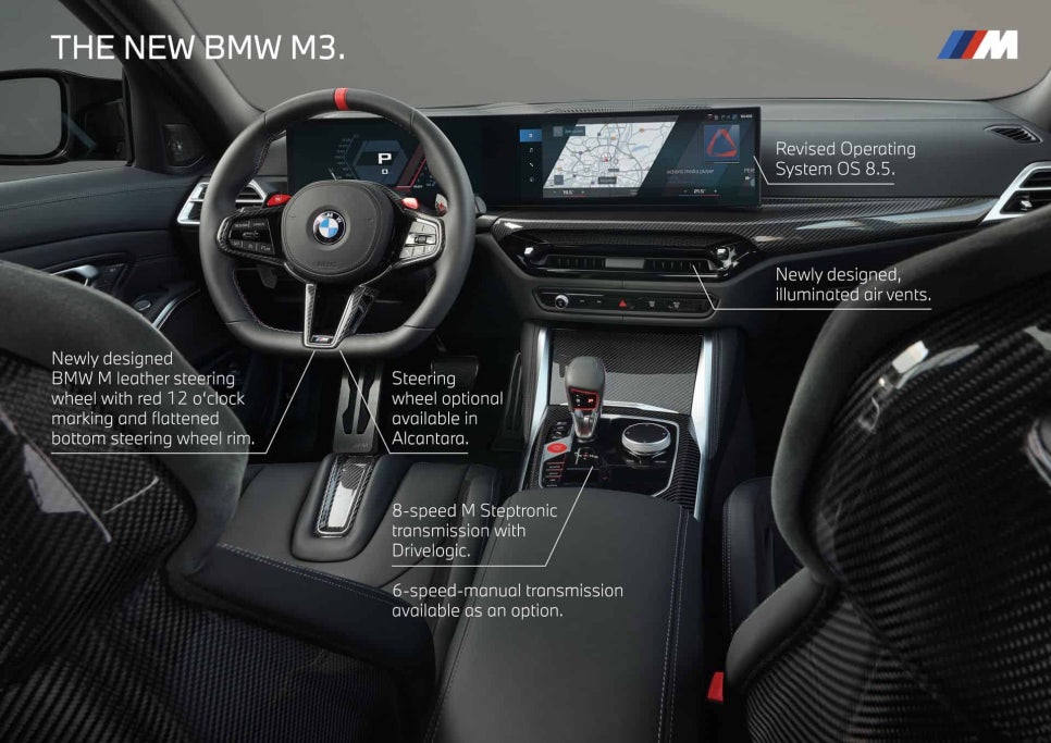 4륜구동 전용 BMW 신형 M3 컴페티션 페이스리프트(LCI)  공개