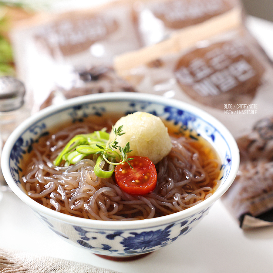 냉모밀 만들기 14kcal 빼빼곤약 발효곤약메밀면