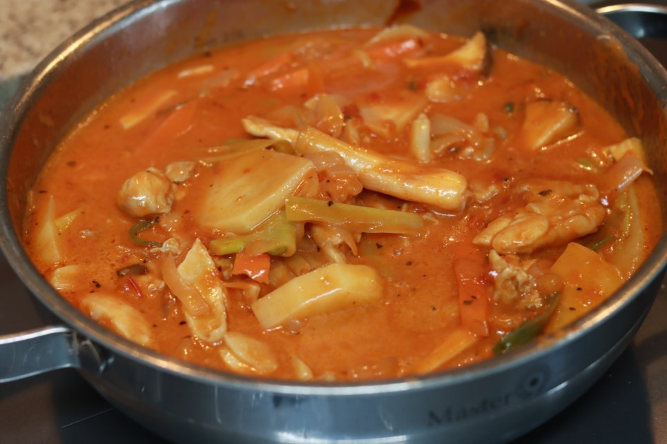 로제 찜닭 레시피 순살 찜닭 소스 만들기