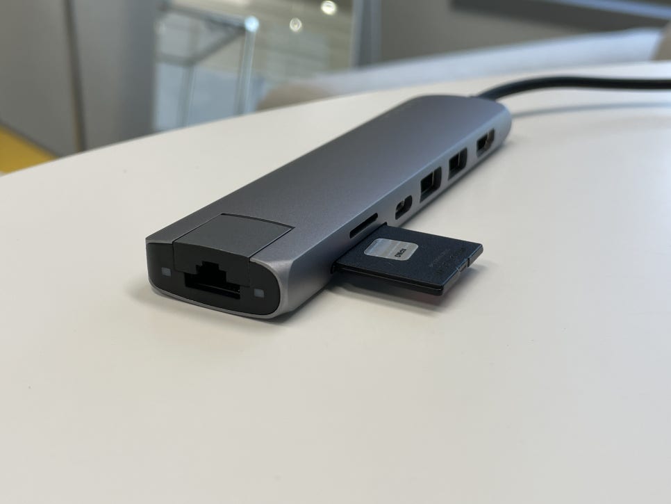 사테치 7in1 맥북 USB C타입 멀티 허브 스페이스 그레이 사용기