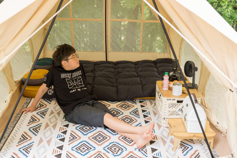 캠핑카페트 감성캠핑용품 멜리띠 오로라 3XL 캠핑러그 텐트 이너매트