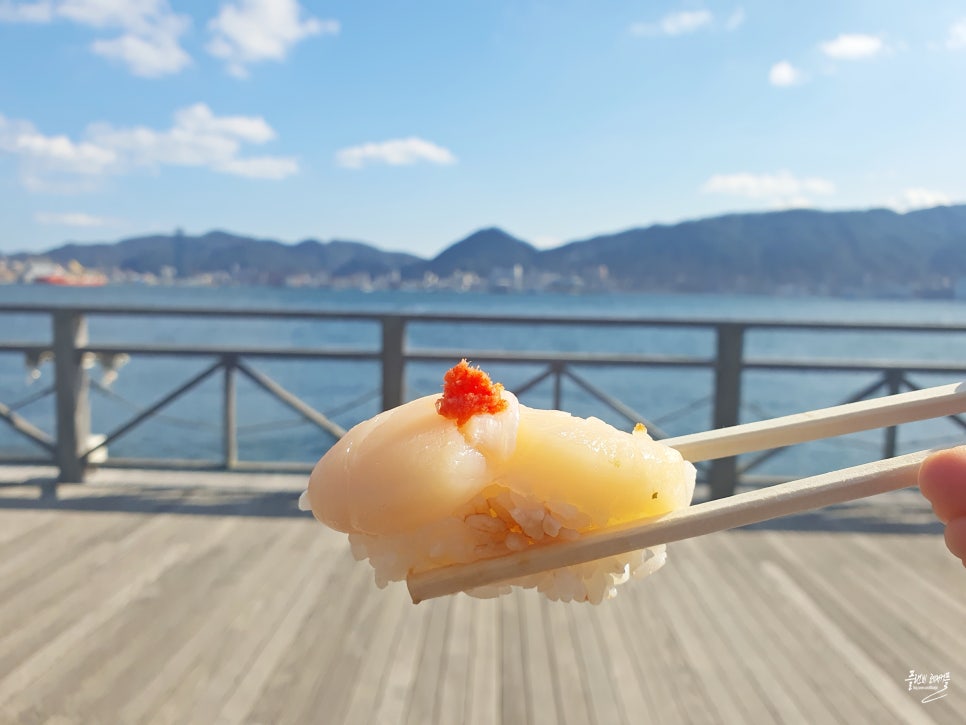 후쿠오카 근교 시모노세키 여행 가라토시장 초밥 주말 시간