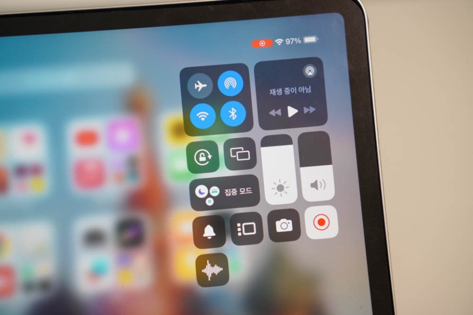 아이패드 화면녹화 소리 켜기 끄기도 OK