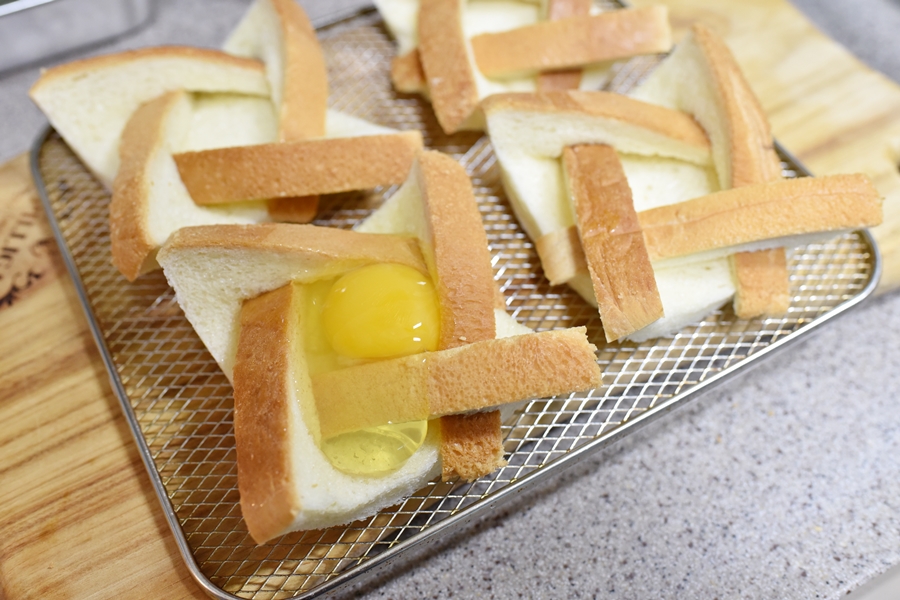 간단하게 계란빵 만들기 바람개비 토스트 만드는법