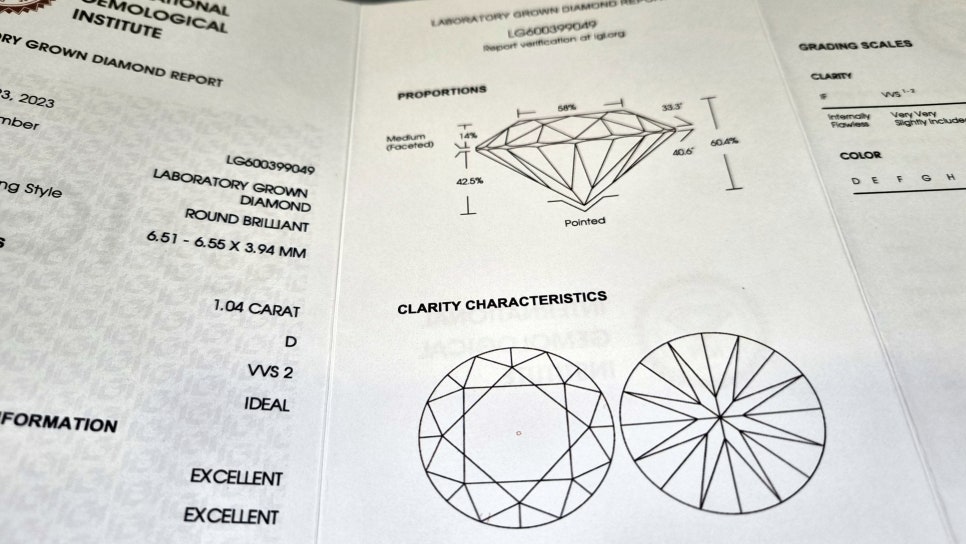 2캐럿 랩다이아몬드반지 가격 IGI 2024