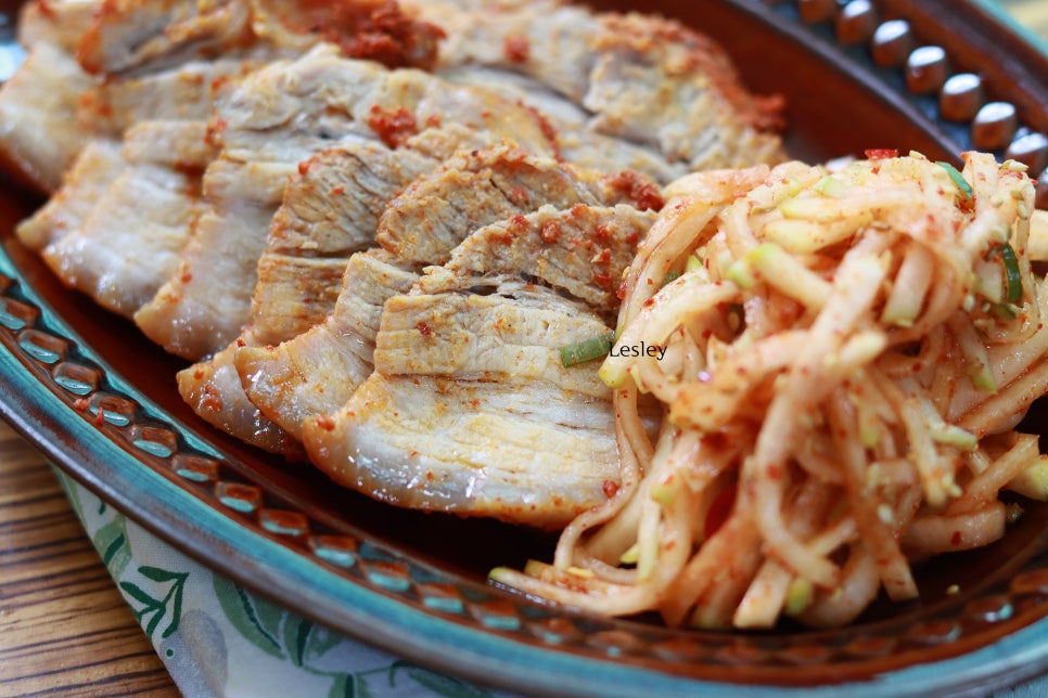 편스토랑 김재중 수육 맛있게 삶는법 JJ맛가루 매콤삼겹수육