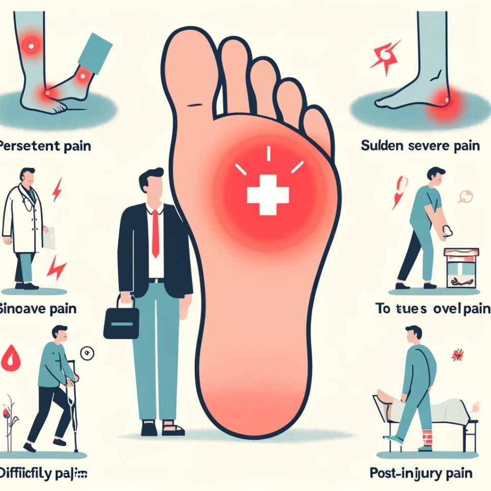 걸을때 발등 통증 원인과 해결방법