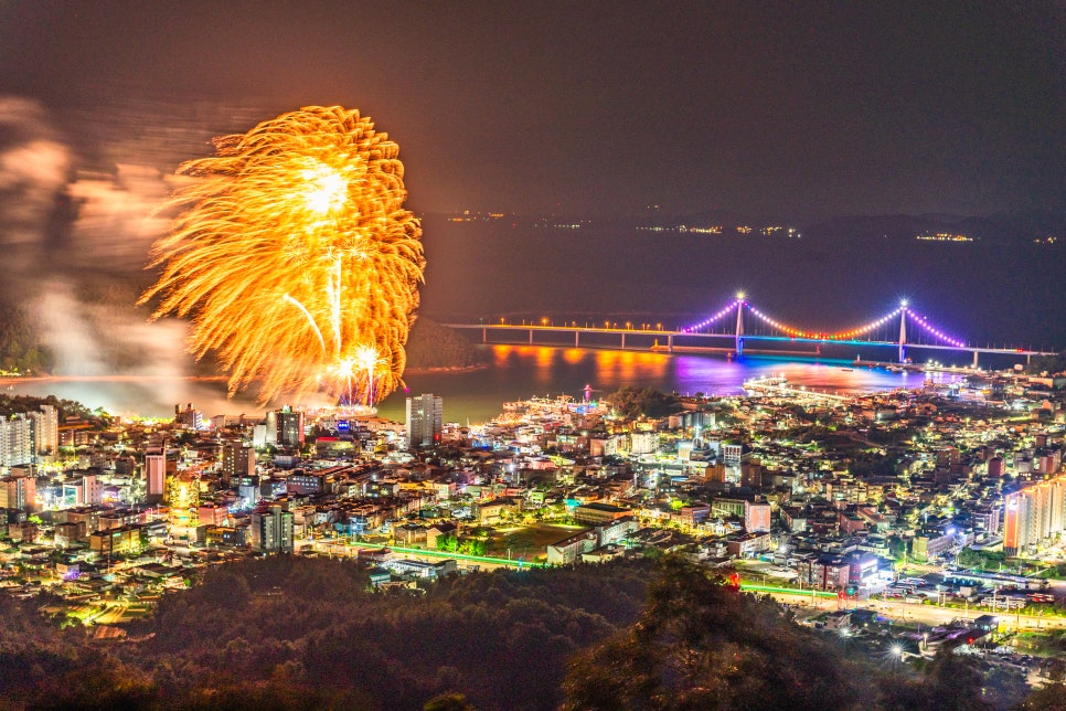 2024 고흥 녹동바다불꽃축제 비봉산에서 본 고흥녹동불꽃축제