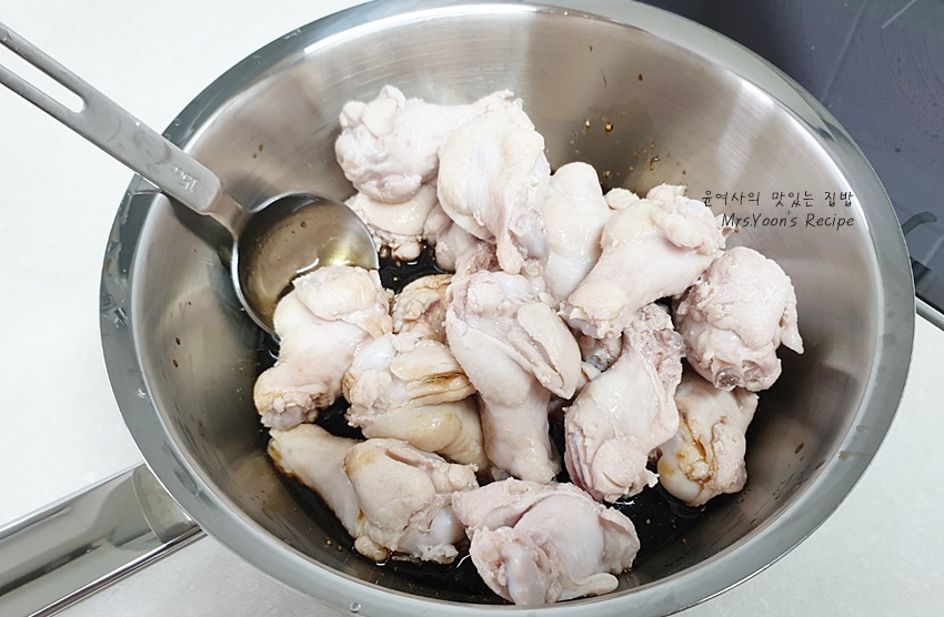 닭 날개 레시피 발사믹 닭봉 조림 만들기