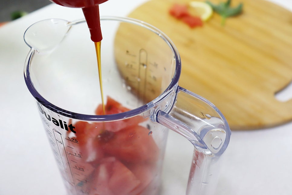 태국 수박주스 만들기 수박쥬스 땡모반 만들기 생과일주스 수박요리