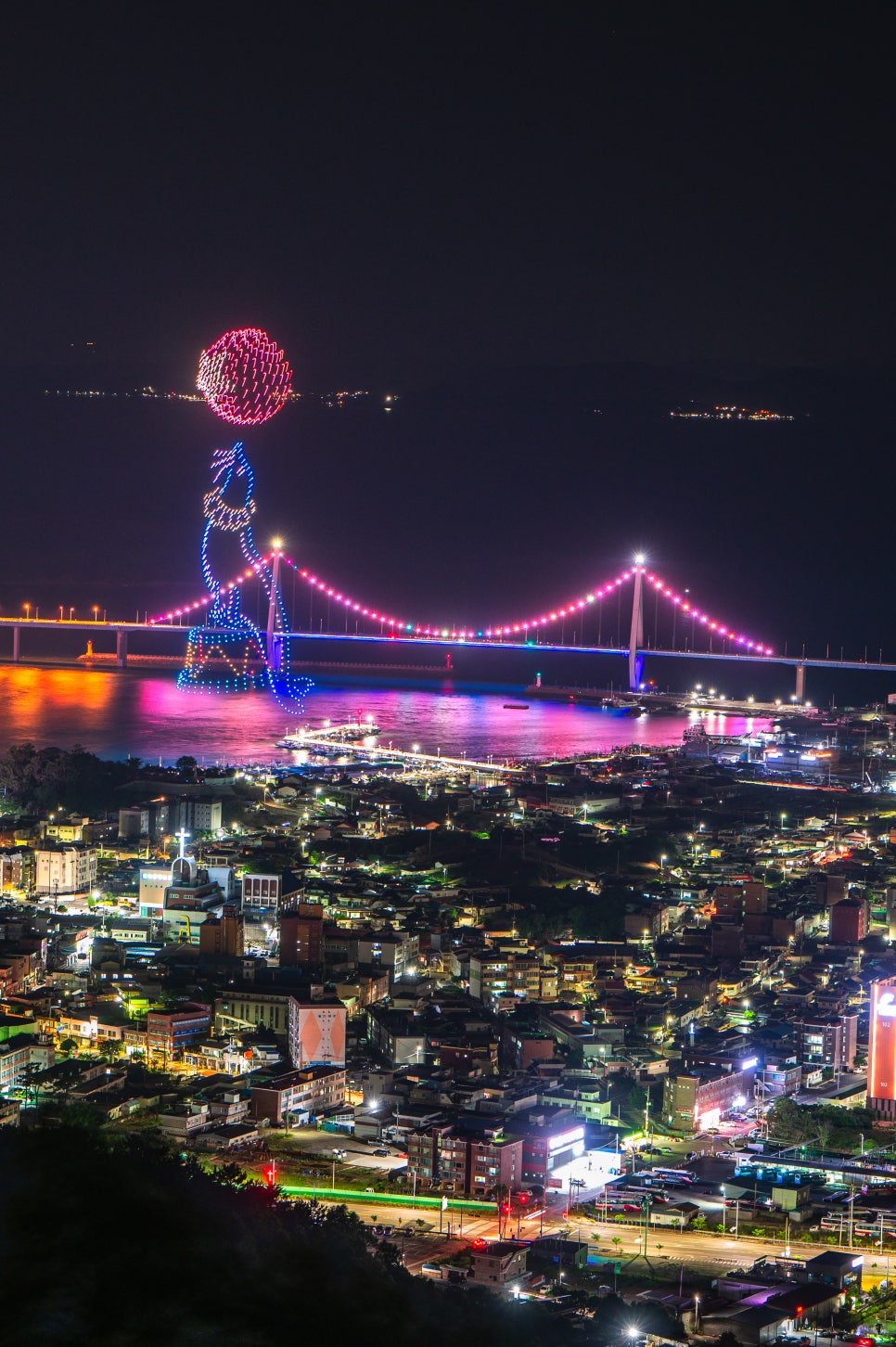 2024 고흥 녹동바다불꽃축제 비봉산에서 본 고흥녹동불꽃축제