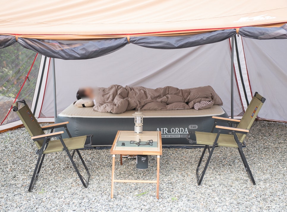 캠핑매트 침대 같은 40cm 에어매트리스 에어오르다 텐트 에어매트 추천
