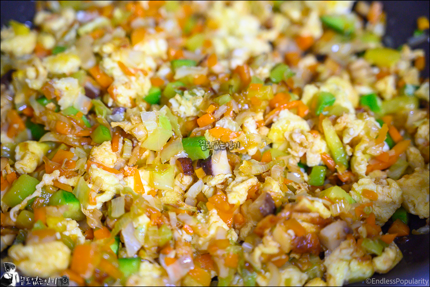 계란 야채 볶음밥 레시피 중국집 볶음밥 만드는법