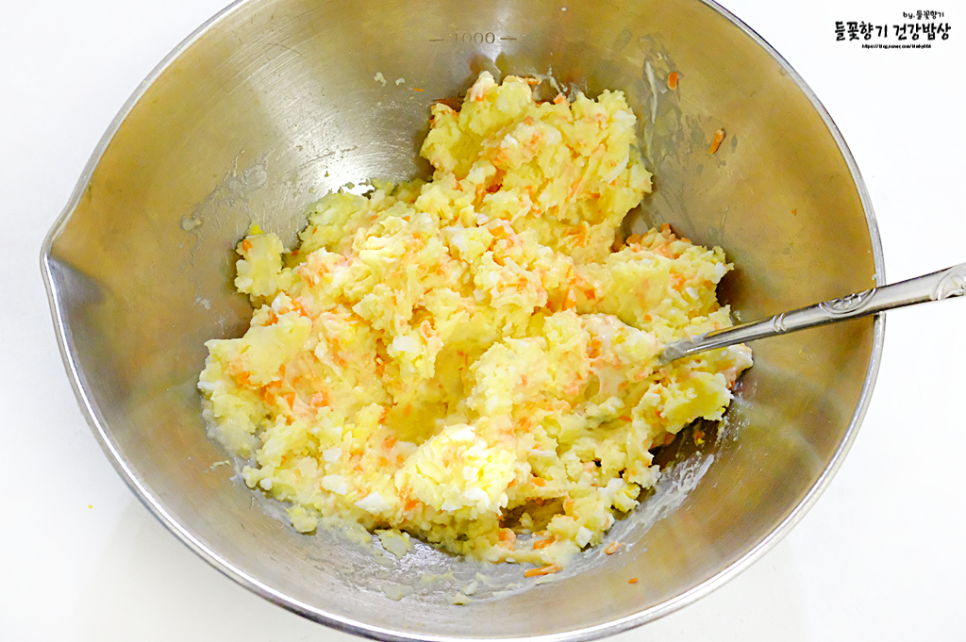 으깬 감자샐러드 만들기 감자사라다 감자 계란샐러드