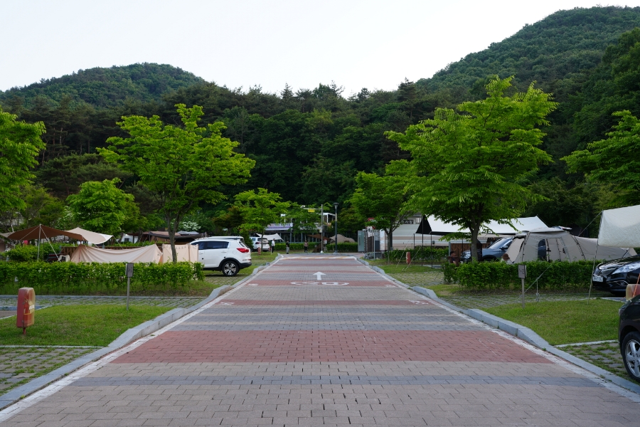 천안시 국민 여가 캠핑장 호수 뷰 경관 좋은 야영장