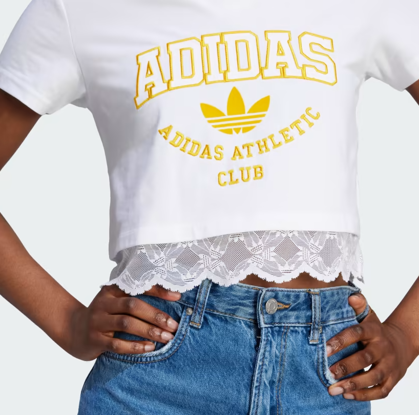류이서 크롭티 새로운 여자 반팔티 브랜드 아디다스 여성 티셔츠 가격은?