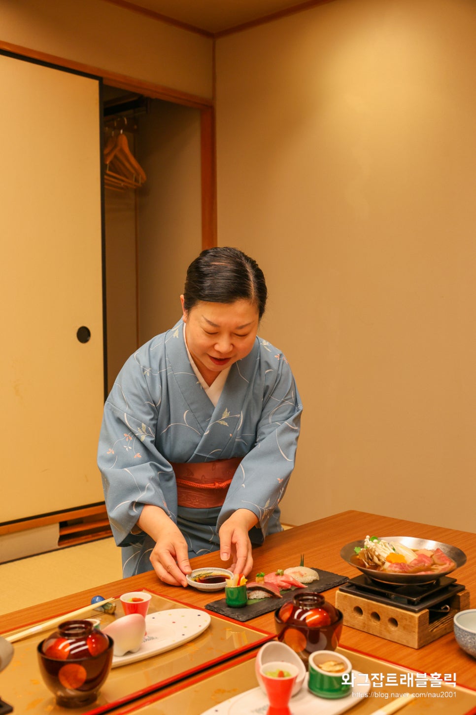 후쿠오카 텐진 맛집 마츠카제 가이세키 코스요리 가족 모임 추천