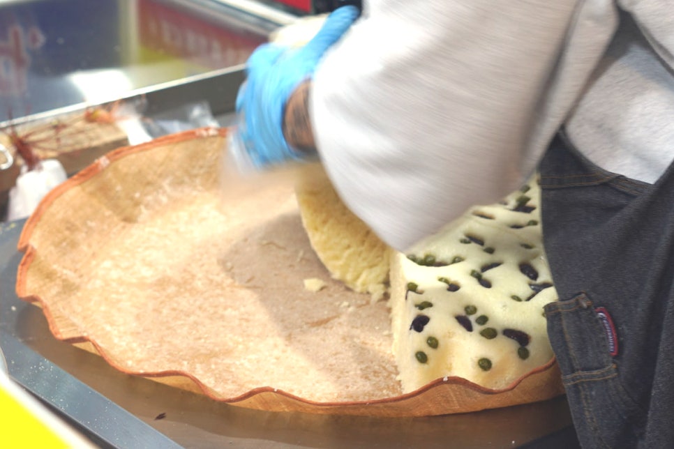 속초 중앙시장 먹거리 술빵 여행선물 속초샌드