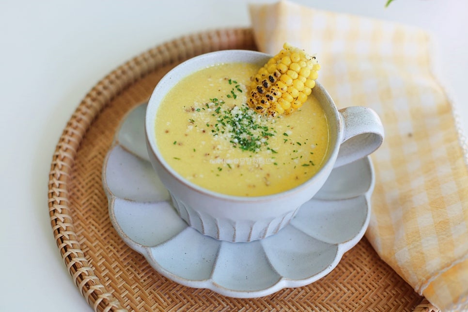 옥수수스프 만들기 초당옥수수 요리 먹는법