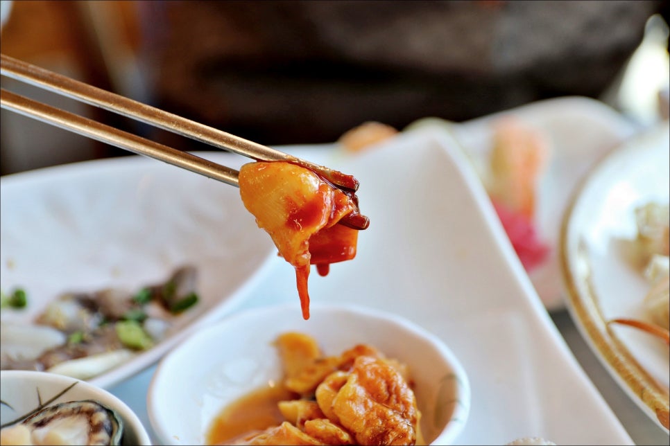 포항 죽도시장 먹거리 대게 물회가 맛있는 운하회대게식당!