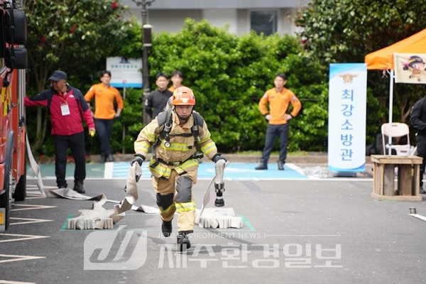 "제주소방 위상 전국에 알려라"..소방기술경연대회 대표단 출정식