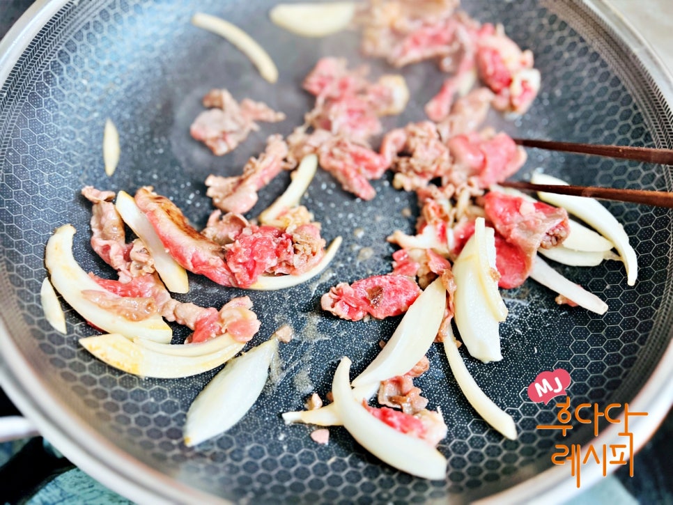 소고기규동 소스 일본식 소고기 덮밥 만들기 소불고기 요리