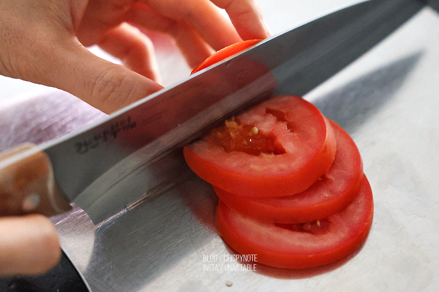 토마토요리 좋아하면 유럽토마토 샌드위치 만들기