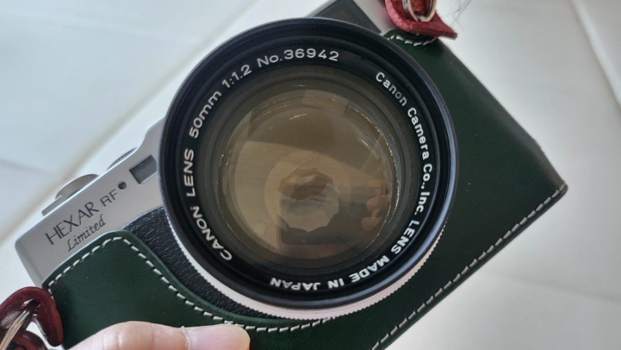 필름카메라 헥사RF+캐논 50mm f1.2+코닥골드200