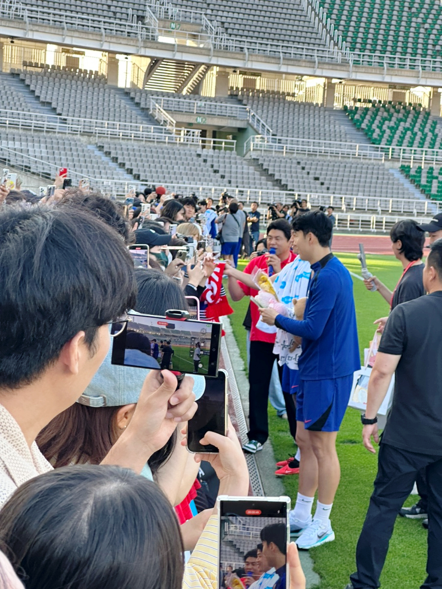 축구 국가대표팀 공식 파트너 파워에이드 오픈트레이닝데이❤️ 손흥민 쏘니 봤다! +이강인 싸인