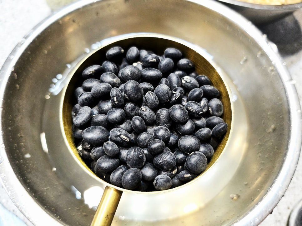 검은콩 콩물 다이어트 음료 두유 콩국 만들기