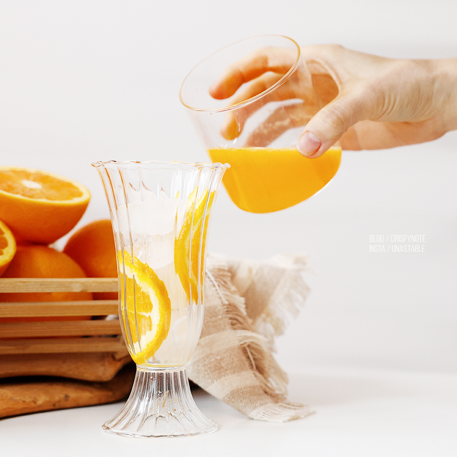 상큼한 오렌지 주스 만들기 제철과일 썬키스트 발렌시아 오렌지로 홈카페 완성