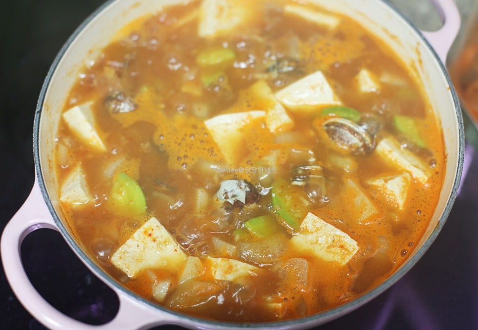 두부 된장찌개 맛있게 끓이는법 된장찌개 레시피