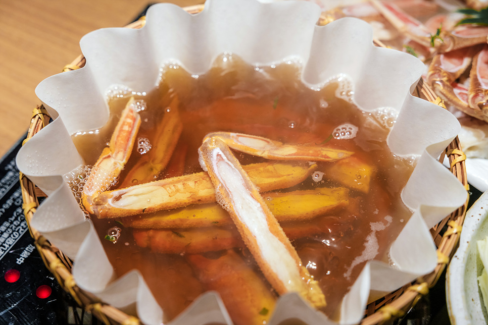 일본 오사카 우메다 게 코스요리 맛집 현지인 추천 하레야 벳테이