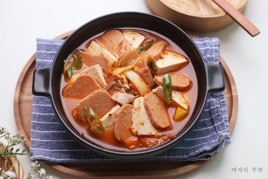 스팸 참치 김치찌개 맛있게 끓이는법 스팸김치찌개 레시피