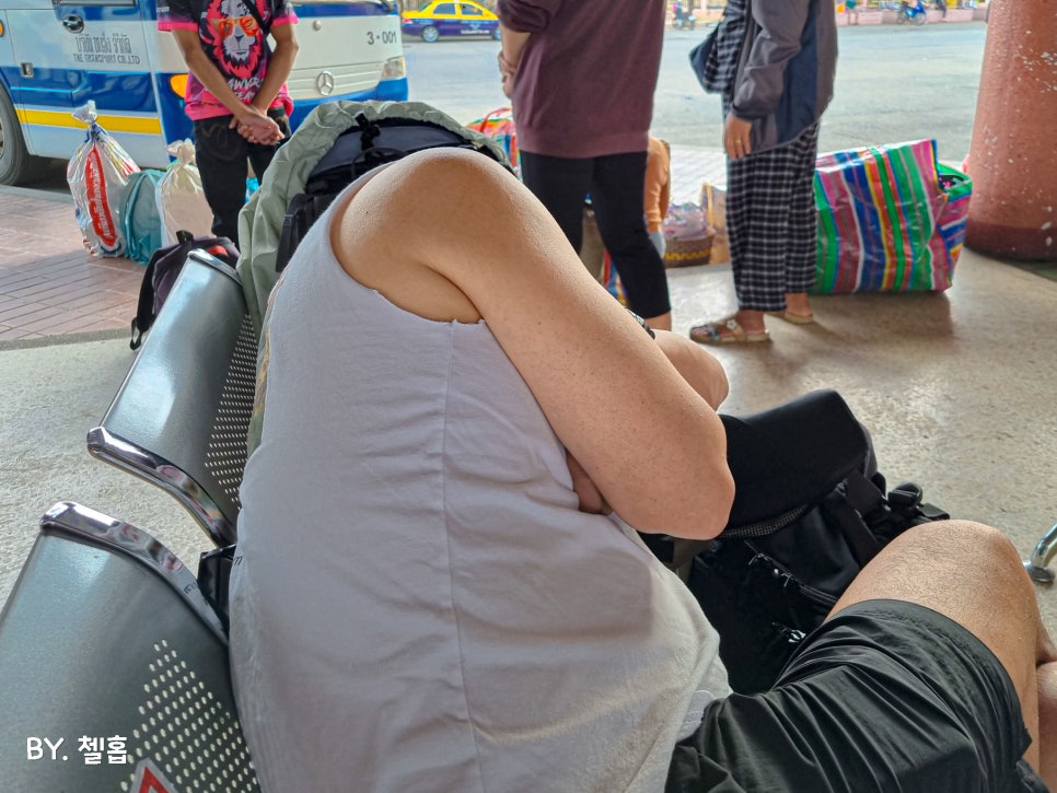 태국 여행 끝 방콕 우본 라차타니 기차, 라오스 국경 도착