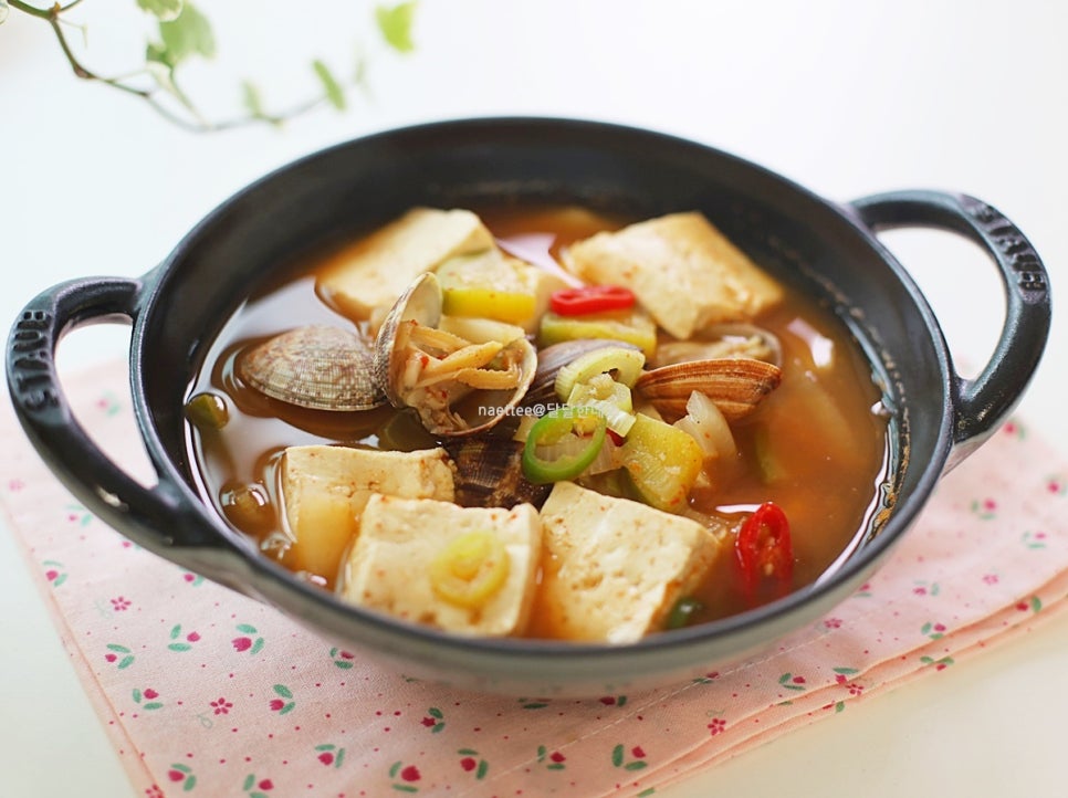 두부 된장찌개 맛있게 끓이는법 된장찌개 레시피