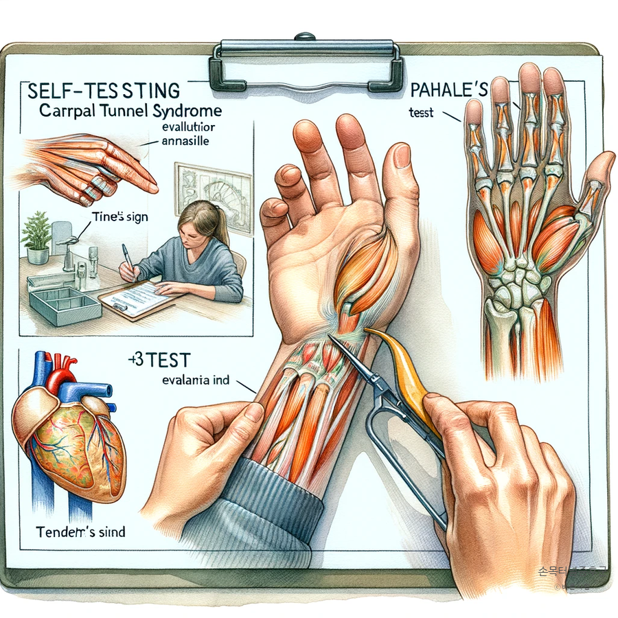 손목터널증후군 원인 증상 통증 치료법 테스트 마사지