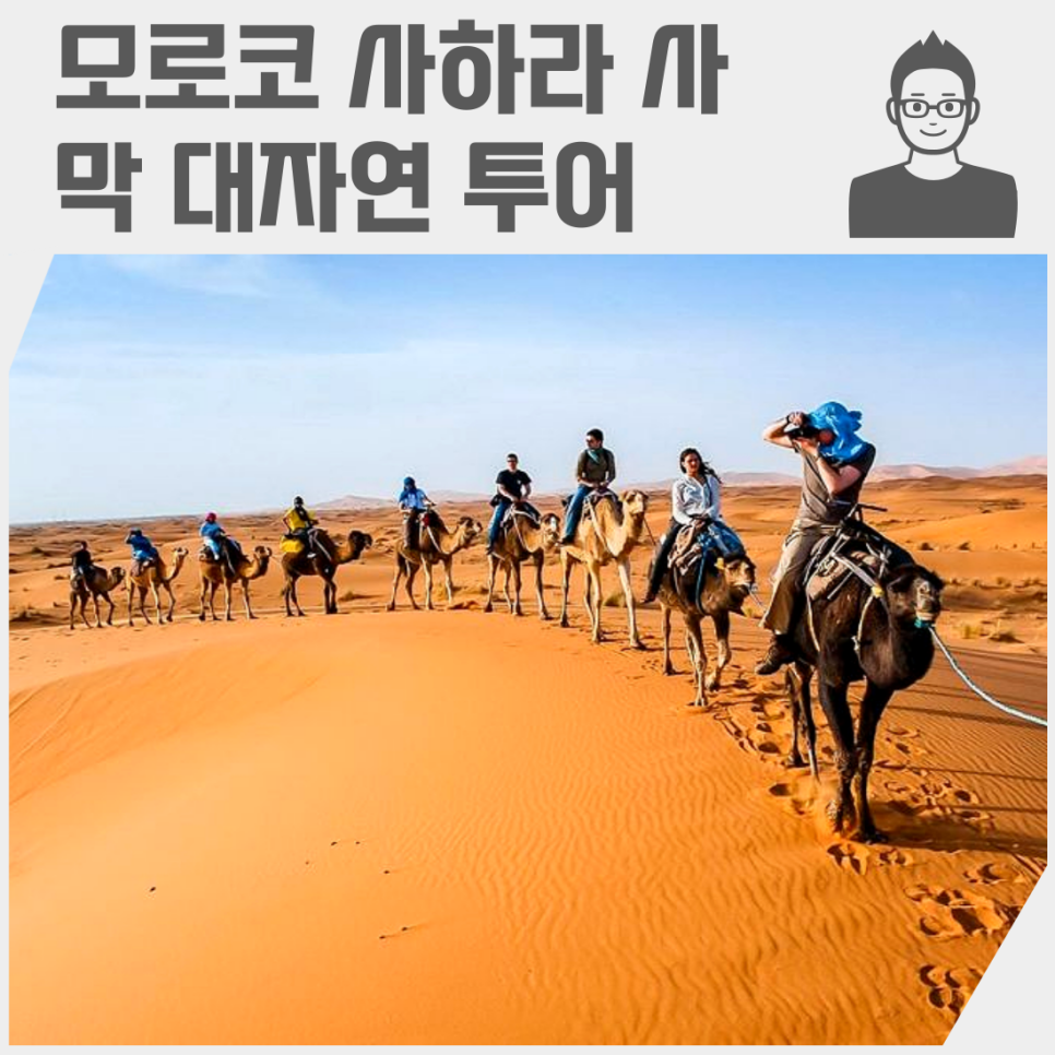 모로코 사하라 사막 대자연 투어, 낙타 상품 2곳(에이트 벤 하두 도트라 협곡 사하라 사막)