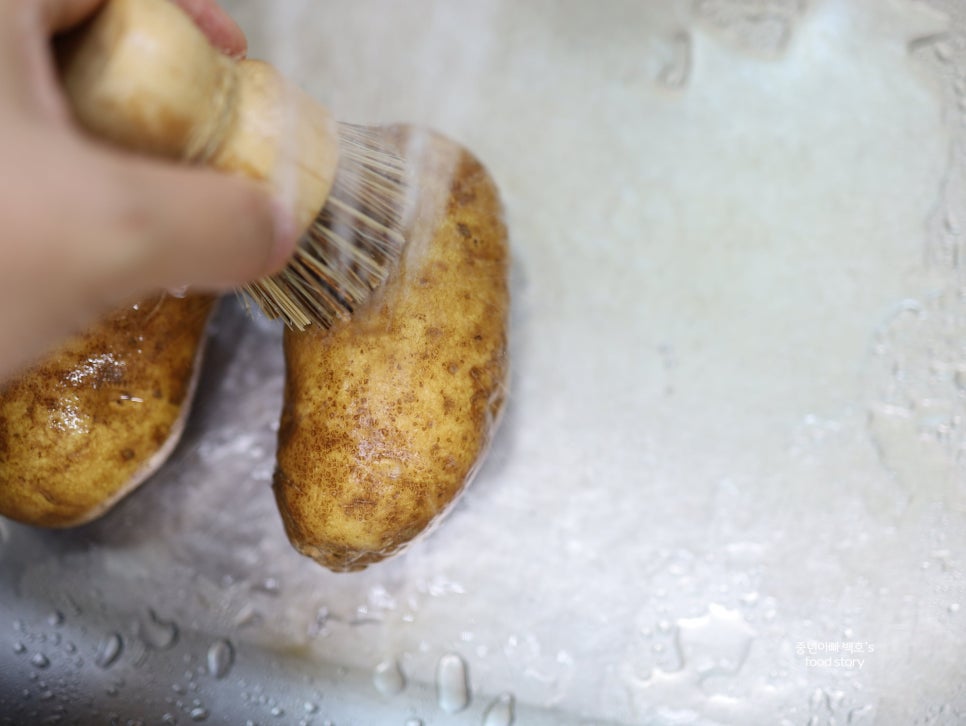 아코디언감자 버터구이 에어프라이어 통감자