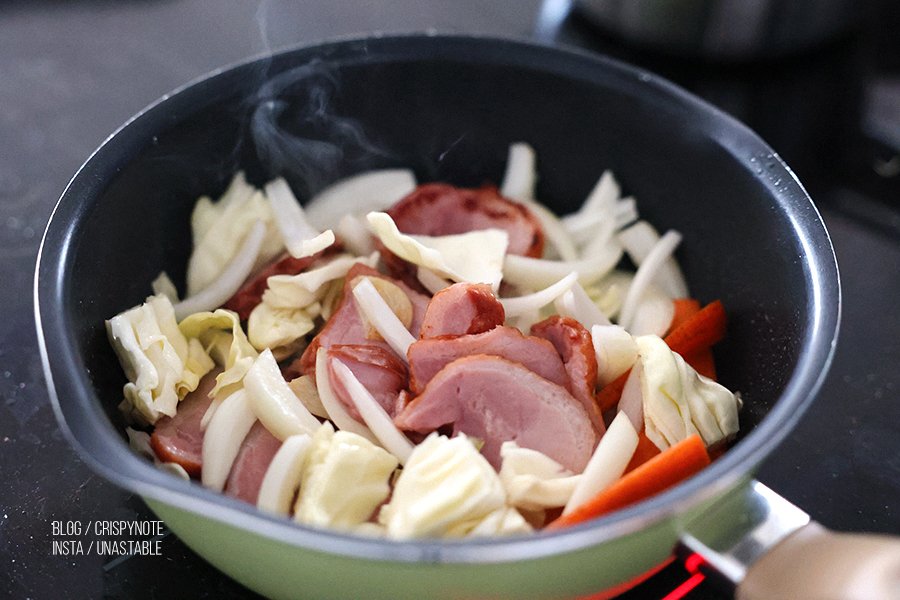 훈제오리요리 맛있게 만드는 법 훈제오리볶음 야채 듬뿍