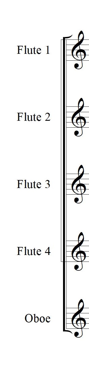플룻 + 오보에 앙상블을 위한 봄의 소리 왈츠 악보입니다.