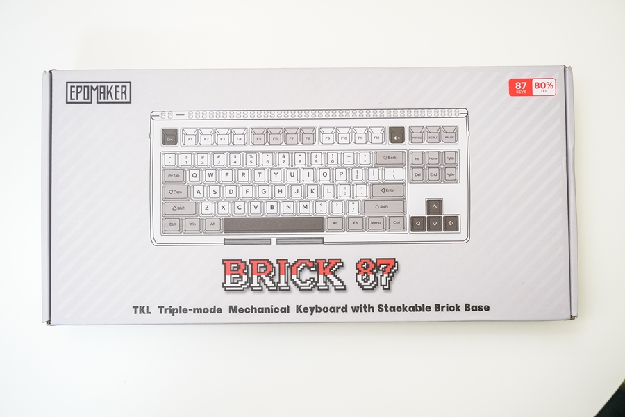 EPOMAKER 브릭 BRICK 87 텐키리스 기계식키보드 블루투스 지원