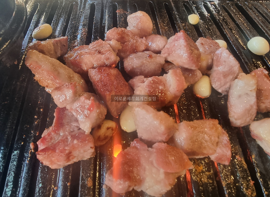 성산동 맛집, 연탄 생고기집 성산점 생목살,가브리살