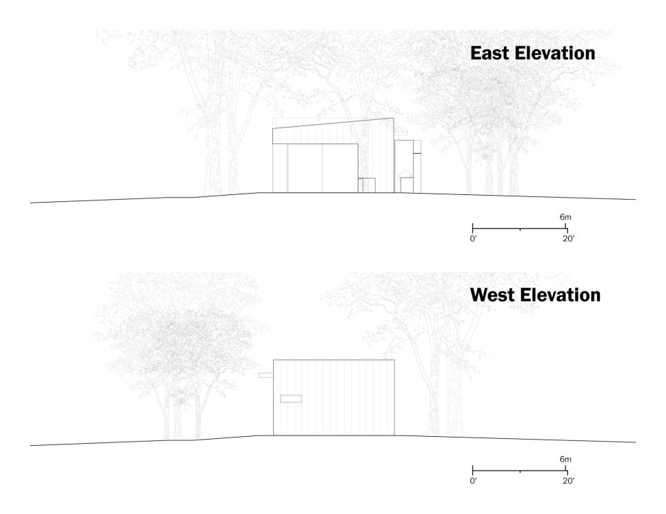 본채는 따로! 근사한 선착장이 딸린 게스트 하우스, River Hills Cabin by Miró Rivera Architects