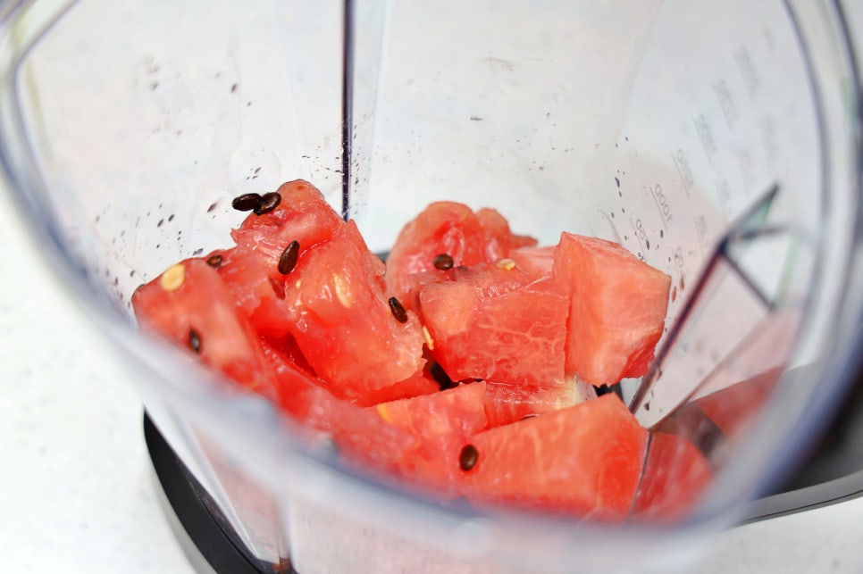 땡모반 만들기 수박주스 레시피 과일 스무디 만들기 수박요리 여름음식