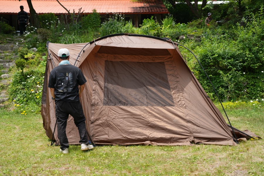 캠핑 텐트 추천 4인용 가족 쉘터 네스트W 코베아
