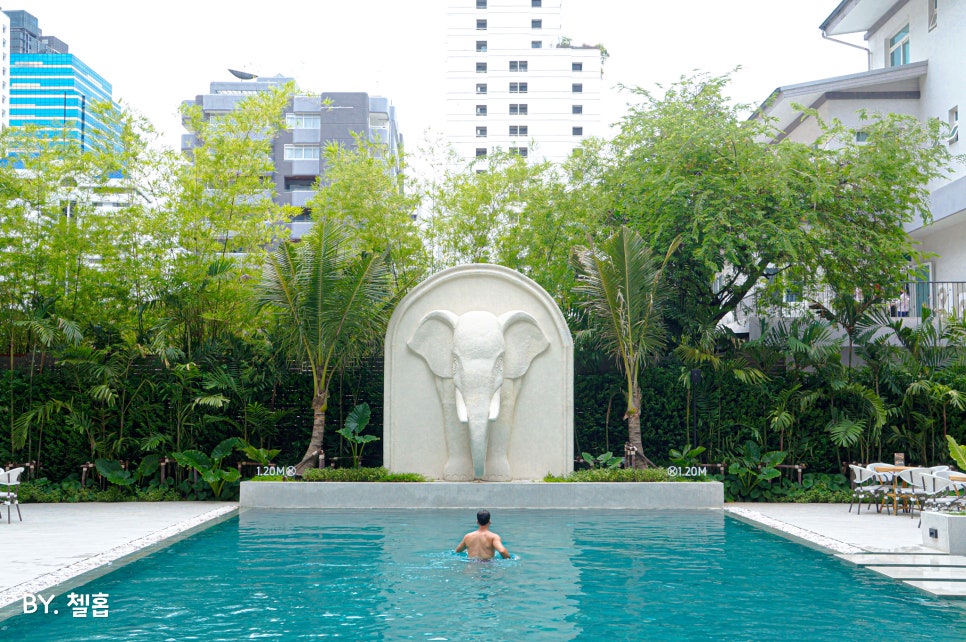 태국 방콕 5성급 신상 숙소 아속역 근처 니사호텔 수영장 조식 숙박 후기