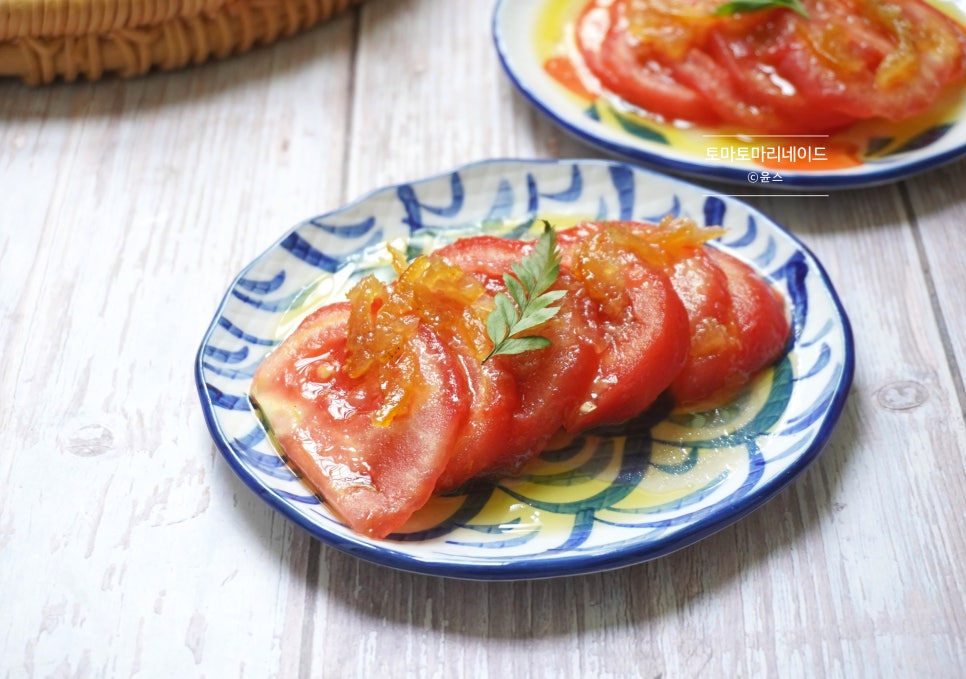 토마토 마리네이드 만들기 유자청 토마토절임