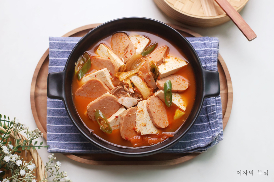 스팸 참치 김치찌개 맛있게 끓이는법 스팸김치찌개 레시피