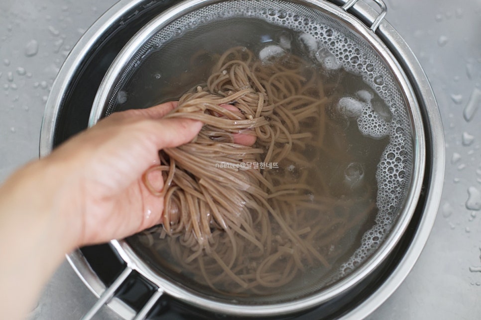 들기름 막국수 레시피 비빔 메밀국수 만들기